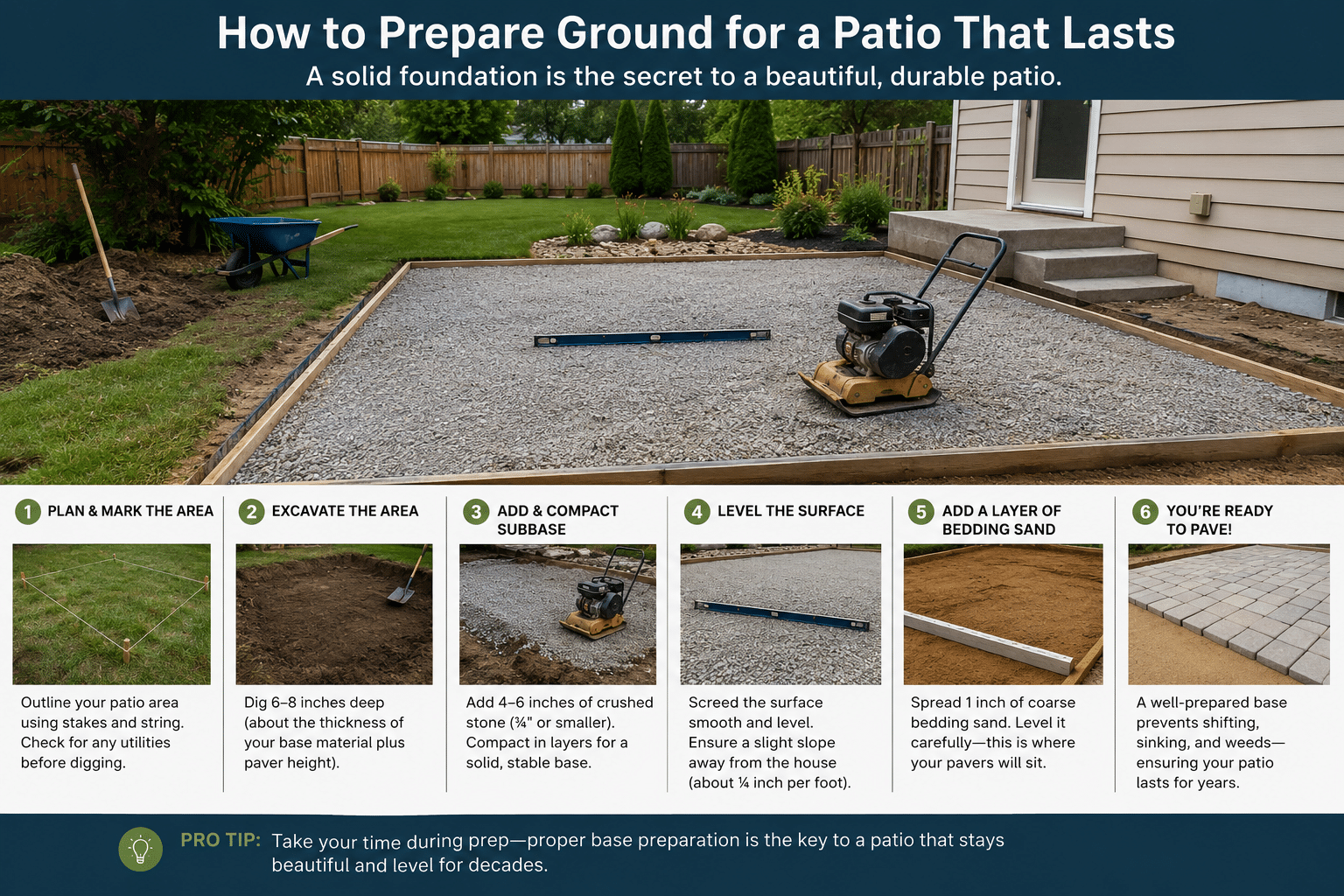 How to Prepare Ground for a Patio How to Prepare Ground for a Patio